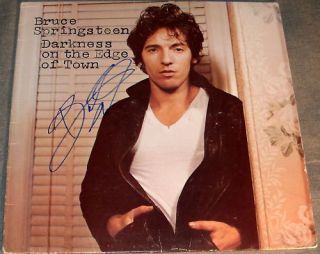 bruce springsteen signed darkness edge of town album time left