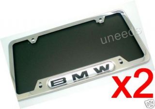   Chrome Stainless Steel License Plate Frames X5 X3 X6 M 3 5 328i 128