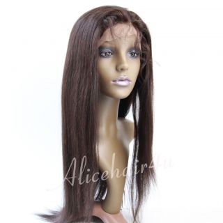 Fashion Full Lace Wig/Lace Front Wig 6 24 Straight #2 Indian Remy 