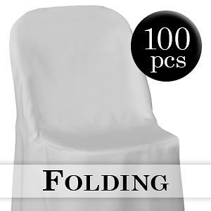 Newly listed 100 White Folding Chair Cover Wedding Party Decorations