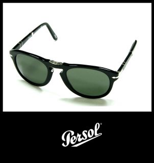 New PERSOL Sunglasses Steve McQueen PO 0714 714 95/31 Black Grey Green 