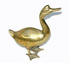 Vintage Cast Brass Bronze, Duck Goose bird fowl, 10 Sculpture