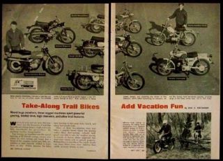 1966 Trail Bikes Motorcycle pictorial Harley Allstate Honda Ducati 