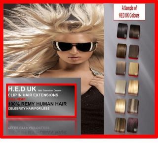 Full Head Real Remy Clip In Human Hair Extensions *Fast Delivery All 