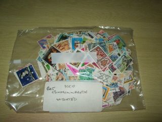 1000 BRITISH COMMONWEALTH STAMPS OFF PAPER MIXTURE UNSORTED