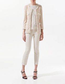 nwt zara 2012 sequin sequinned blazer jacket size l from