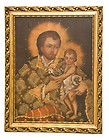   Religious Cusco Oil Painting from Peru 181/2x 231/2 Wooden Frame