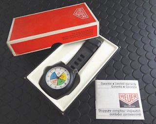 vintage heuer wrist yacht timer new old stock ref 203