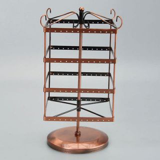 New Stand Rotating Metal 192 holes for Earrings Display Rack Jewelry 