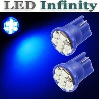 2pcs Blue 1W T10 194 2825 8 SMD LED Parking City Position Clearance 