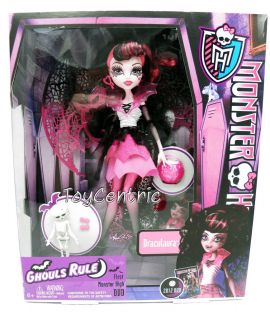 Monster High Ghouls Rule DRACULAURA Costume Doll 2012 DVD Series w 