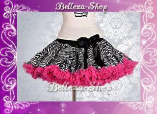 Black Girl Pettiskirt Petticoat Fancy Tutu Skirt Size 6 7 PP003A DH