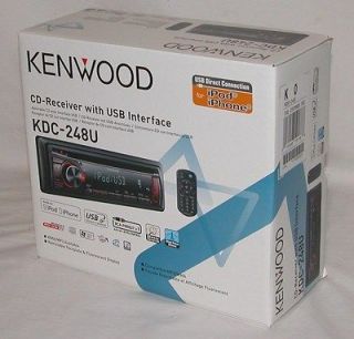 Kenwood KDC 248U BRAND NEW Car Audio CD Player Receiver USB iPod 