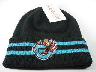 New NBA Vancouver Grizzlies Beanie Mitchell & Ness Black Cuffed Knit 