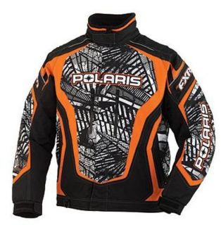 Polaris Mens Black / Orange FXR Throttle Jacket OEM 2863049