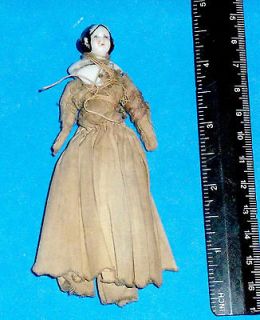 1860 s civil war era female doll with porcelain head