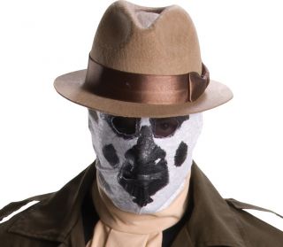 rorschach mask hat costume set licensed watchmen new