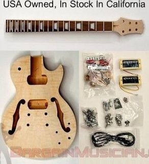Semi Hollow Body Style   DIY Unfinished Project Luthier Electric 