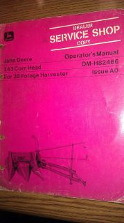 GENUINE JOHN DEERE 243 CORN HEAD 38 FORAGE HARVESTER OPERATORS MANUAL 