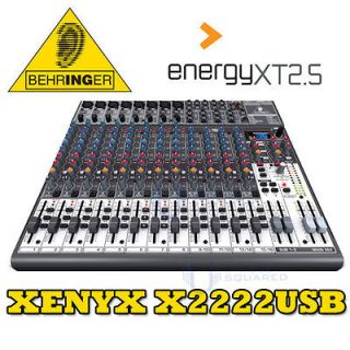 behringer xenyx x2222usb 22 channel mixer with effects one day