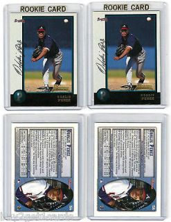 x4) 1998 Bowman #356 Odalis Perez RC GEM LOT with Top Loaders (TAKING 