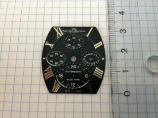 Vintage Van der Bauwede chronograph dial, cadran, zifferblatt
