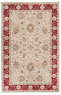 Antique 8 X 10 Imperial Traditional Beige Hand Tufted Large Area Rug 