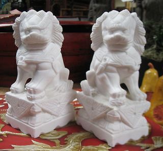 marble foo dog bookends 7 tall  145