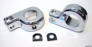 chrome foot peg mounts for harley engine guard highway time