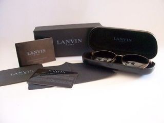 LANVIN SUNGLASSES WITH CASE AND PAPERS BRAND NEW COMPLETE SET RETAIL 