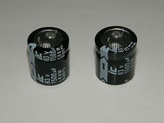 Lot of 2 IC electrolytic capacitor 1500uF 63V 85°C snap mount
