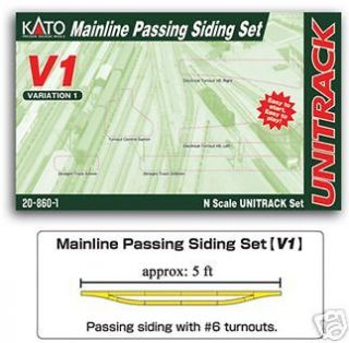 kato 208601 n unitrack v1 mainline passing track v 1  64 60 