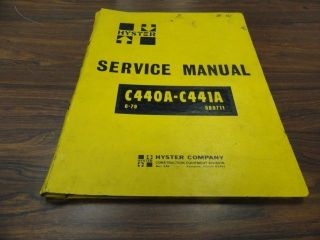 hyster c440a c441a compactor service manual  67