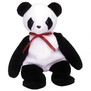 TY Beanie Baby   FORTUNE the Panda Bear (8 inch)   MWMTs