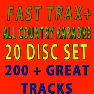 NEW FAST TRAX+ALL COUNTRY HOTTEST TRACKS 2011/20 DISC KARAOKE COUNTRY 