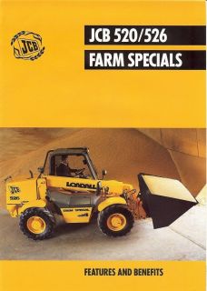 Farm Tractor Brochure   JCB   520 526   Loadall Farm Special   1998 