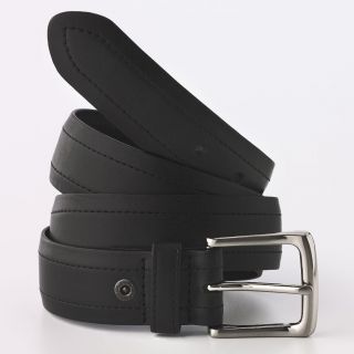Levis Mens Genuine Leather Belt Black 1.25 Wide Dropped Edge MSRP $ 