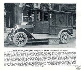 1914 articles w pics motor hearse and s s ambulance