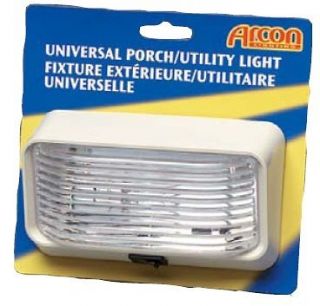 Arcon 12Volt Universal Porch RV Light #18104 Clear Lens w/ 1003 Bulb