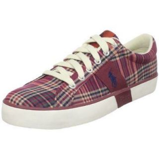 New Polo RALPH LAUREN madras plaid Giles sneakers SHOES Mens 13 