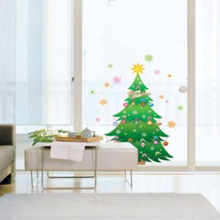 CHRISTMAS TREE ★ Mural Art Wall Window Decorative Vinyl DIY 