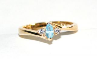 march birthstone ring 18k gold vermeil new more options ring