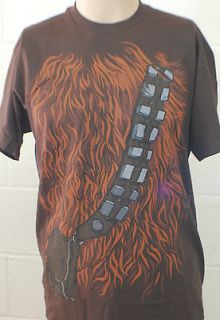New Brown Chewbacca Chewy Costume Style Shirt Size Large T Your Face 