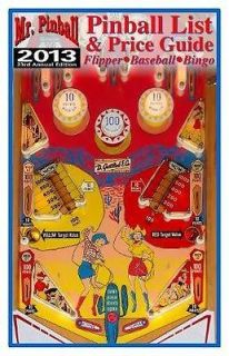 2013 Mr. Pinball Price Guide covers Pinball Machines, Baseball, Bingo 