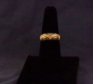 Ladies Elegant 18 kt. Gold, Emerald & Diamond Ring 3.6 Grams  SMOKIN 