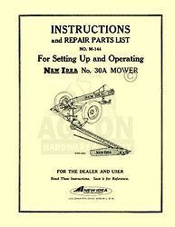 new idea 30a 30 a sickle mower operators parts manual  11 