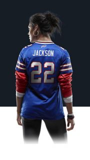    Fred Jackson Womens Football Home Game Jersey 469892_422_B_BODY