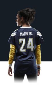    Ryan Mathews Womens Football Home Game Jersey 469914_421_B_BODY