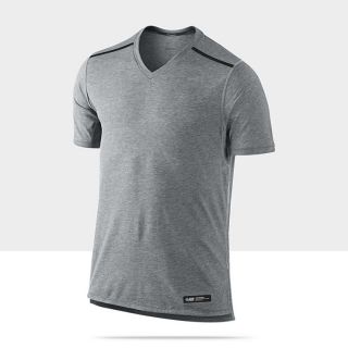 Nike Tailwind Short Sleeve V Neck Mens Running Shirt 451266_475_A