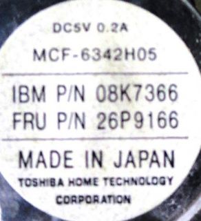 13x Fan/Heat Sinks  5V DC, 0.17 0.21 Amps  MCF 6342H05 UDQFG5E14F 